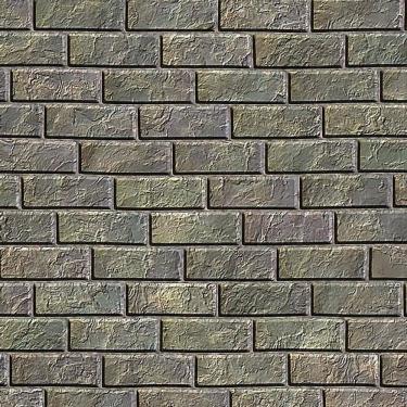 Imagem de Papel De Parede Pedra Tijolos Envelhecido Verde Adesivo Sala