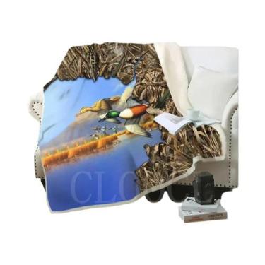 Imagem de Cobertor De Pelúcia Estampado De Javali Para Adolescentes E Adultos, M