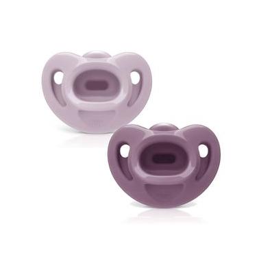 Imagem de Kit 2 Chupetas Sensitive Soft 100% Silicone 0m+ Lilás - NUK