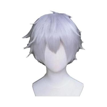 Imagem de Peruca Sintética Curta Gojo Satoru, Resistente Ao Calor, Peruca De Cos