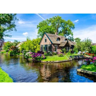 Imagem de Quebra-cabeça HUADADA Giethoorn Village 1000 peças para adultos