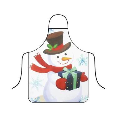 Imagem de Avental De Natal Impermeável Festivo, Divertido Para Cozinha E Decoraç