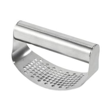 Imagem de Espremedor De Alho Manual Ergonômico Em Aço Inoxidável, Triturador De 