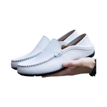 Imagem de Mocassins Casuais Masculinos Em Couro Legítimo Tamanho plus Size, Sapa