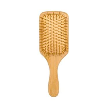 Imagem de Conjunto De Pentes De Bambu Para Cabelo: Pente De Cerdas E Pente Sem C