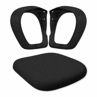 Imagem de Conjunto Assento Encosto de Cadeira Escritorio Confortavel Peça Reparo Trabalho Estudo Home Office Casa Leitura