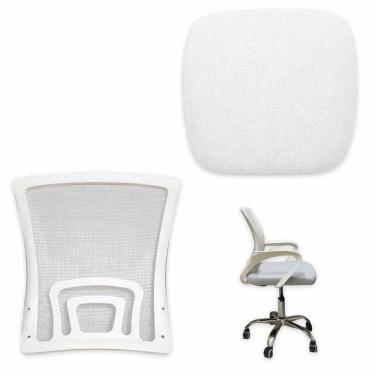 Imagem de Assento e Encosto Conjunto Cadeira Escritorio Reparo Trabalho Resistente Confortavel Estudo Home Office Casa