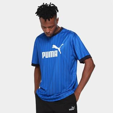Imagem de Camiseta Puma Striped Jersey Masculina-Masculino