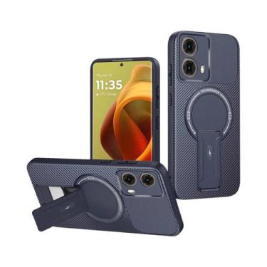 Imagem de Capa Magnética De Carbono Para Motorola Moto G35 G54 G55 G75 G84 5G Ed