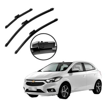 Imagem de Kit Paleta Limpador Parabrisa Diant Tras Onix 2013 A 2017 - DÚ CAPAS, 