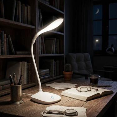 Imagem de Luminária De Leitura Touch Retrátil Poste Abajur Recarrégavel Livro es