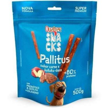 Imagem de Quatree snacks pallitus sabor carne e batata doce 500g