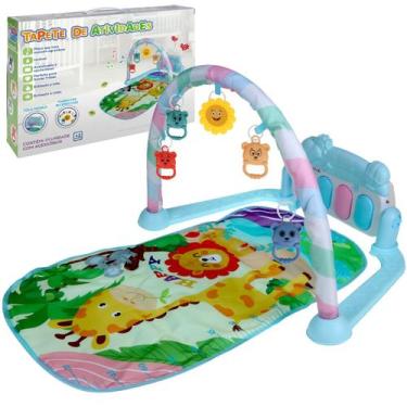 Imagem de Tapete de Atividades Interativo Acolchoado Para Bebê Com Piano Musical