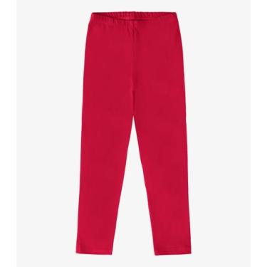 Imagem de Legging Infantil Menina Molecotton Rovitex Kids Vermelho, 18, Vermelho