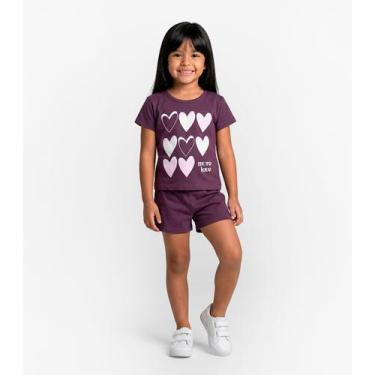Imagem de Conjunto Menina Infantil Seletc Roxo, 4, Roxo