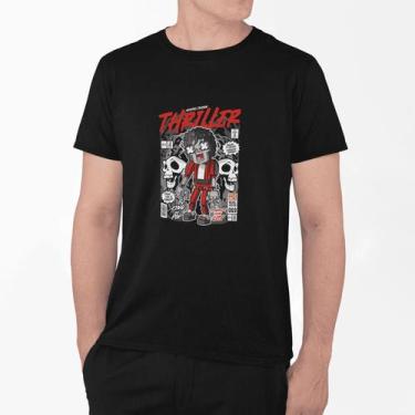 Imagem de Camiseta Poster Pop Style Inspiração MICHAEL JACKSON Estampa DTF 100% 