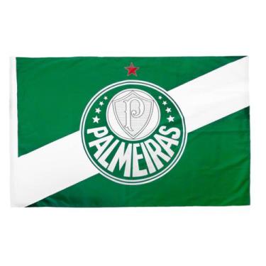 Imagem de Bandeira Palmeiras Oficial 68x98cm 1,5 Panos JC Bandeiras Licenciada d