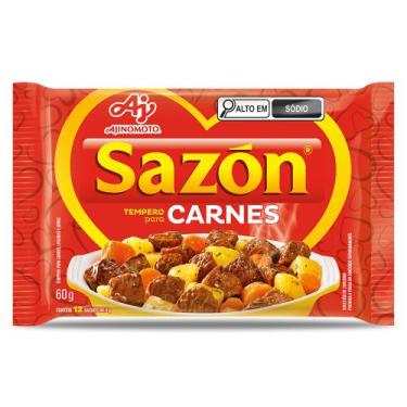 Imagem de Tempero em Pó Sazón para Carnes 60g  Realce Sabor, Rápido e Prático - 
