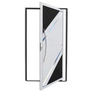 Imagem de Porta Pivotante Lambril Duna com Puxador Super 210cm x 120cm Brimak Ab