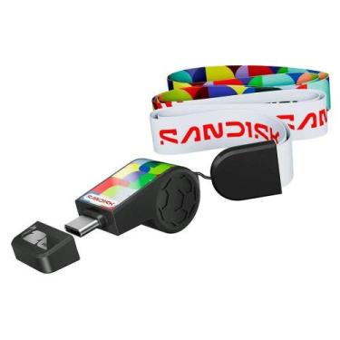Imagem de Pen Drive 128GB SanDisk FIFA World Cup 2026 Edition, USB-C 3.2, Leitur