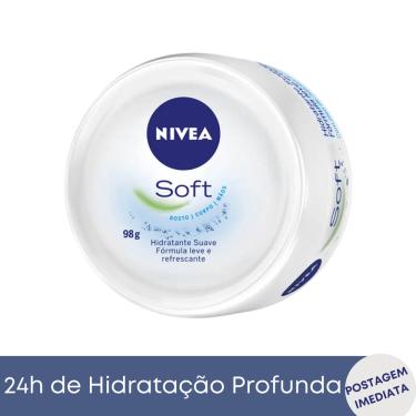 Imagem de Creme Hidratante Suave, Leve E Refrescante Corpo Rosto Nívea Soft 98g