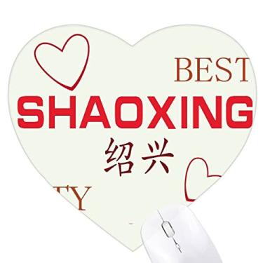 Imagem de Mouse pad River Town Shaoxing Icon Art Deco moderno coração tapete de borracha para escritório