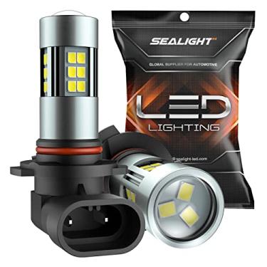 Imagem de SEALIGHT Lâmpadas de neblina LED H10/9145/9140/9045/9040, branco xenon 6000K, 27 chips SMD, iluminação de 360 graus, não polaridade, pacote com 2