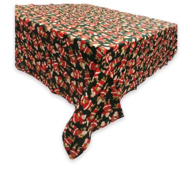 Imagem de Toalha de Mesa de Natal Estampada Quadrada em Algodão 1,40m - Modelo 7