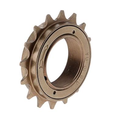 Imagem de LoveinDIY Roda dentada de bicicleta BMX única de aço bronze 16T roda livre