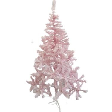 Árvore De Natal Rosa 72x33cm Decorada Exclusivo