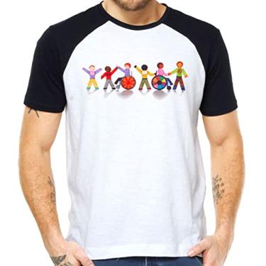Imagem de Camiseta inclusão social educação infantil camisa Cor:Branco;Tamanho:G
