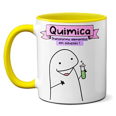Imagem de Caneca Química Transformando Elementos Em Soluções Presente (Amarela)