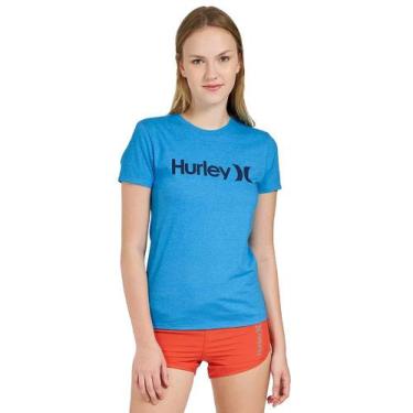 Imagem de Camiseta Feminina Hurley One E Only Mescla Azul