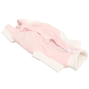 Imagem de TOPINCN Kitten Recovery Suit, Cotton Recovery Suit, para evitar lamber os nós. Projetar área de cobertura de gato grande para uso pós-operatório (L)