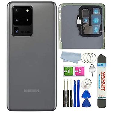 Imagem de FOR Capa de vidro ultra traseira para Galaxy S20 à prova d'água com lente de vidro da câmera e peças de reposição de fita para Samsung Galaxy S20 Ultra 6,9 polegadas LTE G988B/DS, S20 Ultra 5G SM-G988