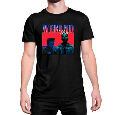Imagem de Camiseta T-Shirt The Weeknd Retrô Vintage Red Algodão - Mecca