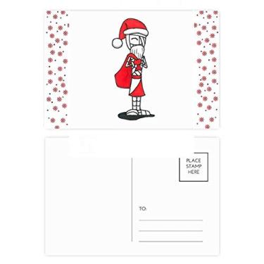 Imagem de Natal, Papai Noel, Horus, chapéu, bolsa, Natal, Natal, celebração, cartão postal Blessing Mailing Card