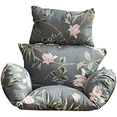 Imagem de Almofadas Grandes Para Cadeira De Jardim Em Vime Ao Ar Livre, Almofada De Assento Para Cadeira De Balanço Suspensa Ao Ar Livre, Almofadas Para Cadeira De Cesto Para Jardim Com Varanda Interna, Alm