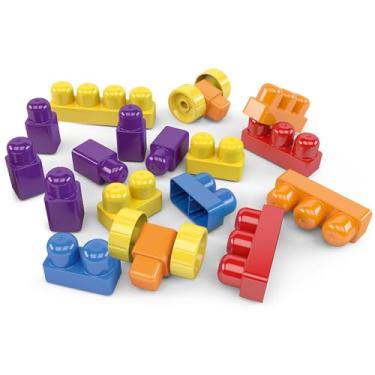 Imagem de Brinquedo Para Montar Box Block com 19 Peças Dismat