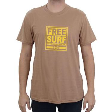 Imagem de Camiseta Masculina Freesurf Mc Reedition Marrom - 110405458 - Free Sur