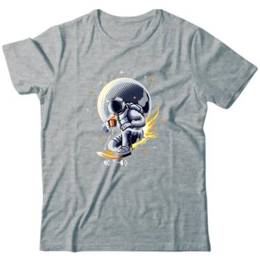 Imagem de Camiseta algodão astronomia - Skate no espaço