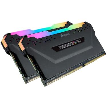 Imagem de Memória Corsair Vengeance PRO RGB - 16GB (2x8GB), DDR4, 3200Mhz, C16, Preto - CMW16GX4M2Z3200C16