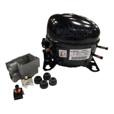 Imagem de Motor Compressor Geladeira Embraco Emr80Hlr R134A 1/4 + 110V