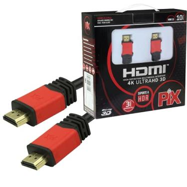 Imagem de PIX Cabo Hdmi 2.0 4K Hdr 19P 10M Pix Premium, Preto