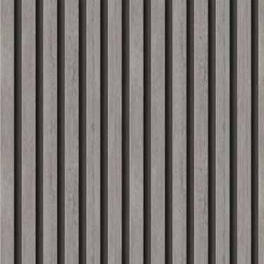 Imagem de Papel de Parede Adesivo Painel Ripado 3D Tons de Cinza – Vinil Autocolante Lavável, Rolo com 10 Metros x 50cm para Paredes, Móveis e Decoração Moderna