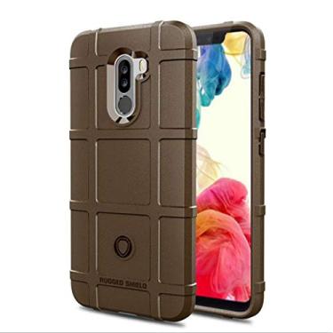 Imagem de Manyip Capa Xiaomi PocoPhone F1, capa macia de fibra de carbono TPU, escudo resistente, anti-arranhões, totalmente protetora capa de couro Cover Case adequado para o Xiaomi PocoPhone F1