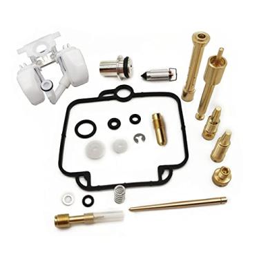 Imagem de Kit de reparo de carburador junta de parafuso de ar assento de agulha flutuante com flutuador de carburador para Suzuki GS500E 1989-2000 GS 500 GS500 E (Cor: 1 conjunto)