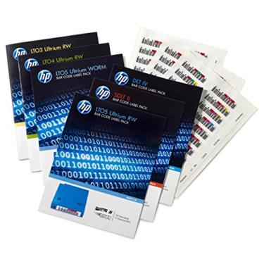 Imagem de Pacote de etiquetas de código de barras Ultrium 6 RW - Strichcodeetiketten - QN998A, QN999A, QP001A, QP002A, QP003A, QP004A