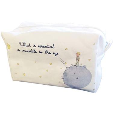 Imagem de Andbanyan Bolsa de viagem The Little Prince, bolsa de maquiagem, bolsa de cosméticos, Branco, 9Lx4Wx5H Inch