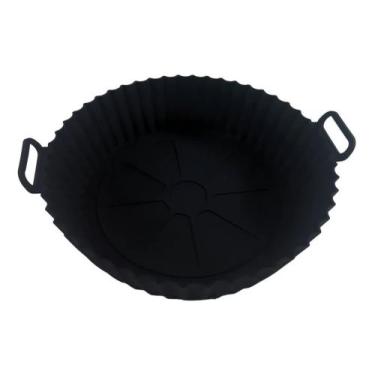 Imagem de Forro Para Air Fryer De Silicone Reutilizável Antiaderente com alça 20